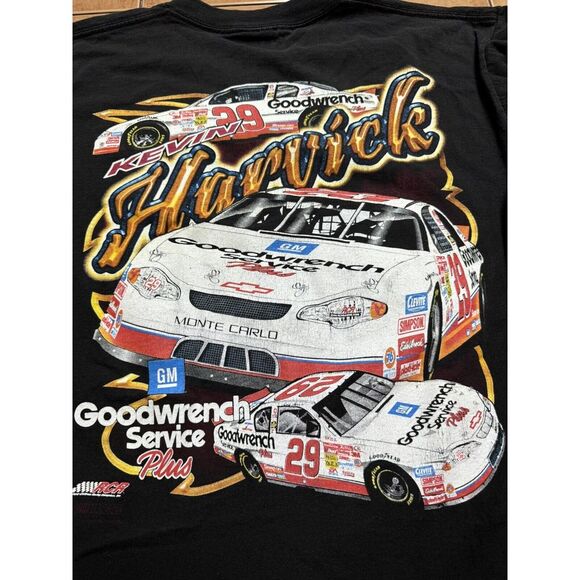 Vintage Chase Kevin Harvick #29 All Over Print T Shirt Mens Sz Large L/S - Picture 2 of 7